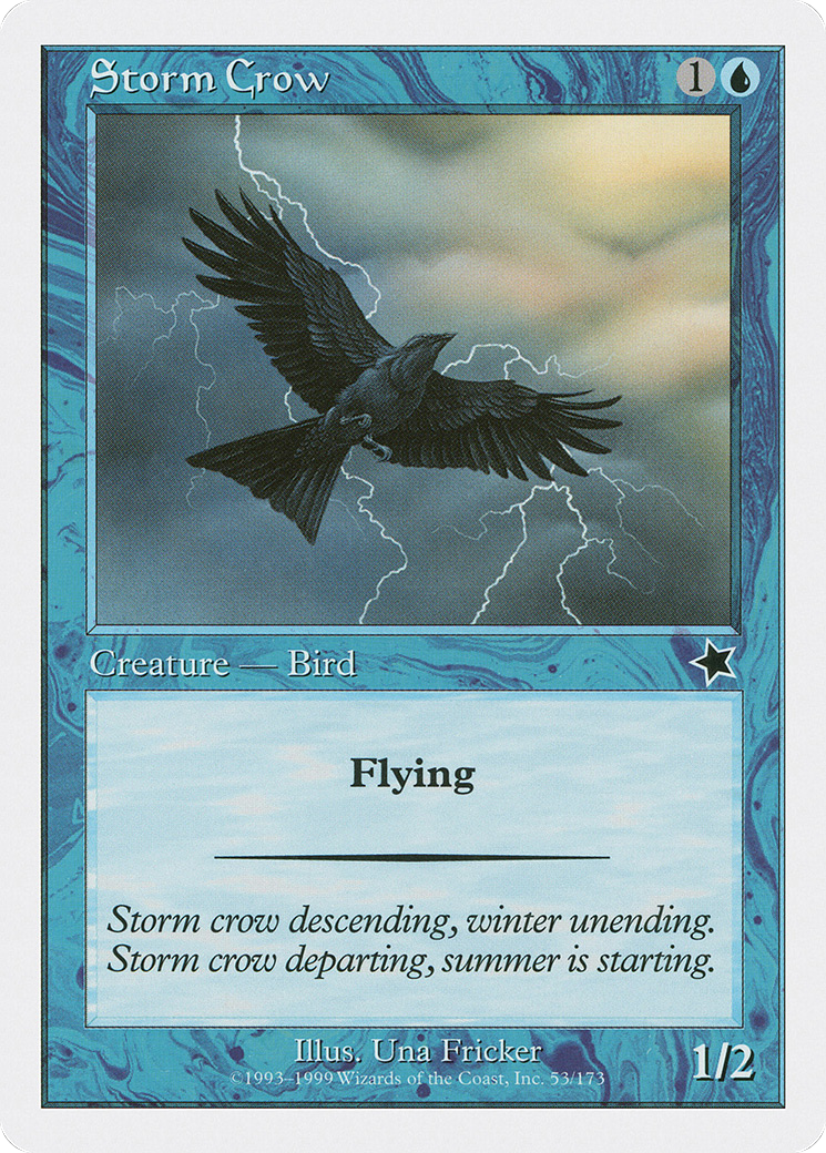 Storm Crow (S99-053) [Misc] Starter 1999 MTG Single Wizards of the Coast