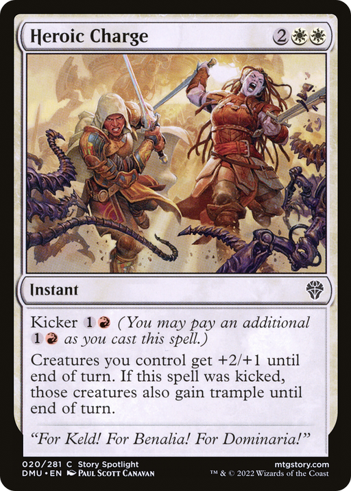 Heroic Charge (DMU-020) [Dominaria United] MTG Single Wizards of the Coast