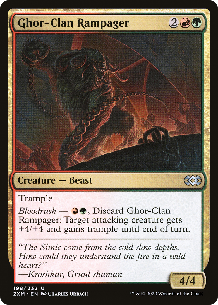 Ghor-Clan Rampager (2XM-198) [Double Masters] Foil MTG Single Wizards of the Coast