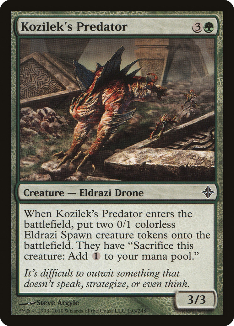 Kozilek's Predator [Rise of the Eldrazi] MTG Single Magic: The Gathering
