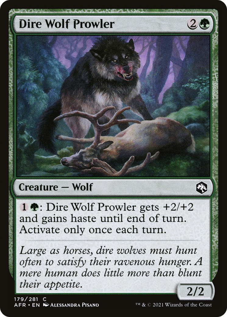 Dire Wolf Prowler (AFR-179) [Adventures in the Forgotten Realms] MTG Single Wizards of the Coast