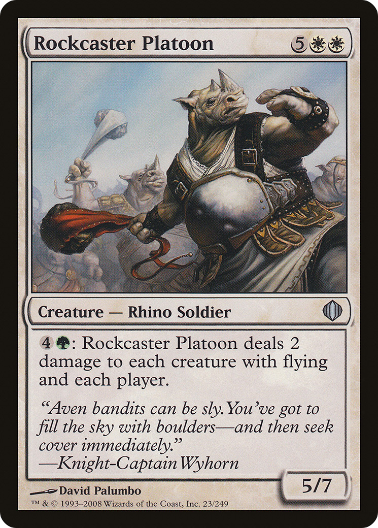 Rockcaster Platoon (ALA-023) [Shards of Alara] Foil MTG Single Wizards of the Coast