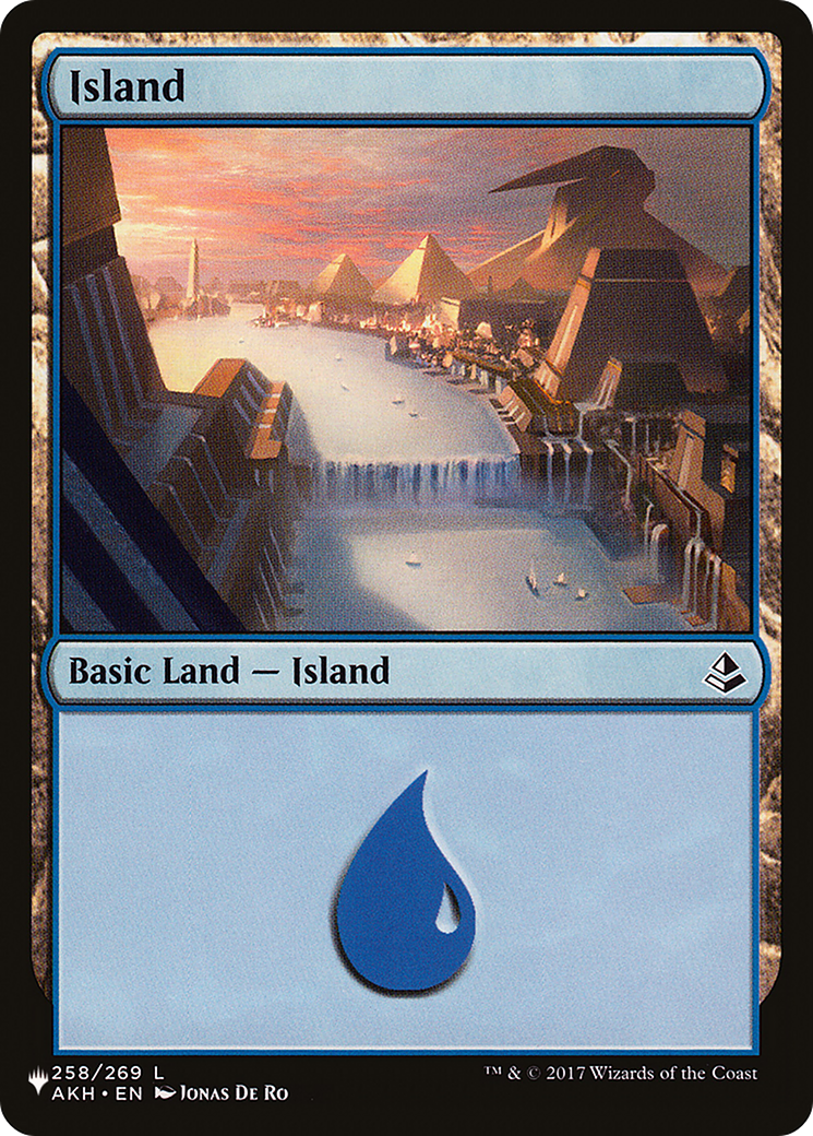 Island (LIST-AKH-258) [Mystery Booster] The List MTG Single Wizards of the Coast