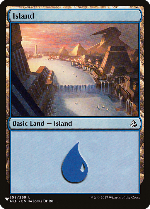 Island (LIST-AKH-258) [Mystery Booster] The List MTG Single Wizards of the Coast