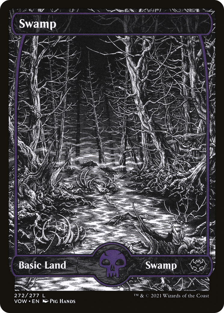 Swamp (272) (VOW-272) [Innistrad: Crimson Vow] (Showcase) MTG Single Wizards of the Coast