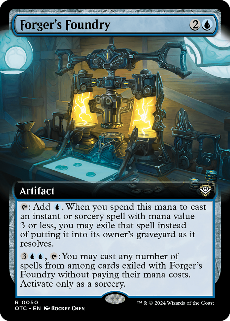 Forger's Foundry (OTC-050) [Outlaws of Thunder Junction Commander] (Extended Art) MTG Single Wizards of the Coast