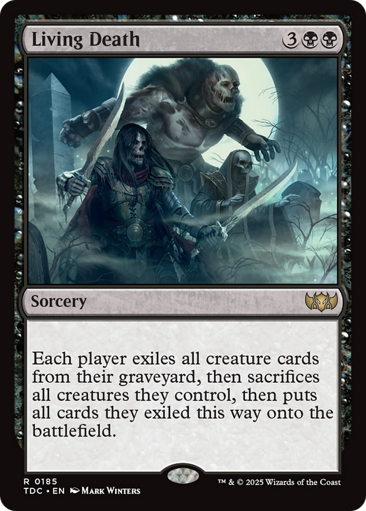 Living Death (TDC-185) [Commander: Tarkir: Dragonstorm] MTG Single Wizards of the Coast