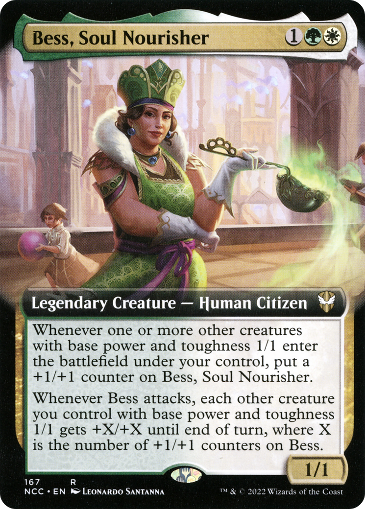 Bess, Soul Nourisher (NCC-167) [New Capenna Commander] (Extended Art) MTG Single Wizards of the Coast