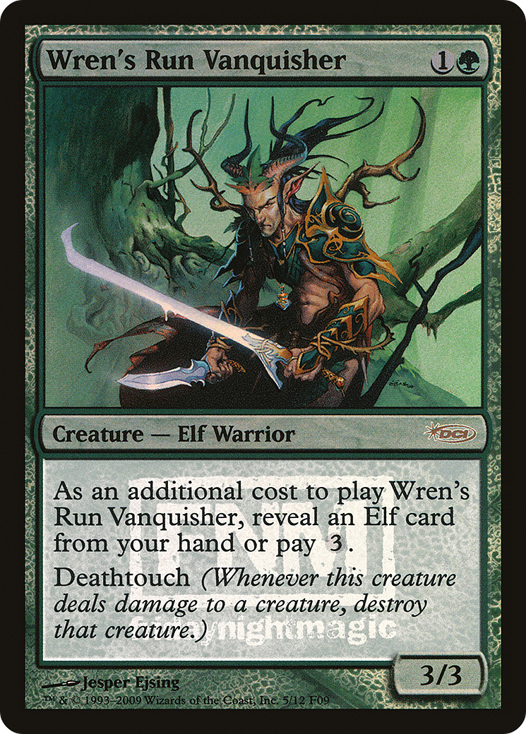 Wren's Run Vanquisher (FNM-) [Misc] Friday Night Magic 2009 Foil MTG Single Wizards of the Coast