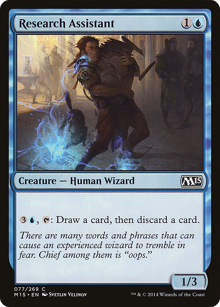 Research Assistant (M15-077) [Magic 2015] MTG Single Wizards of the Coast