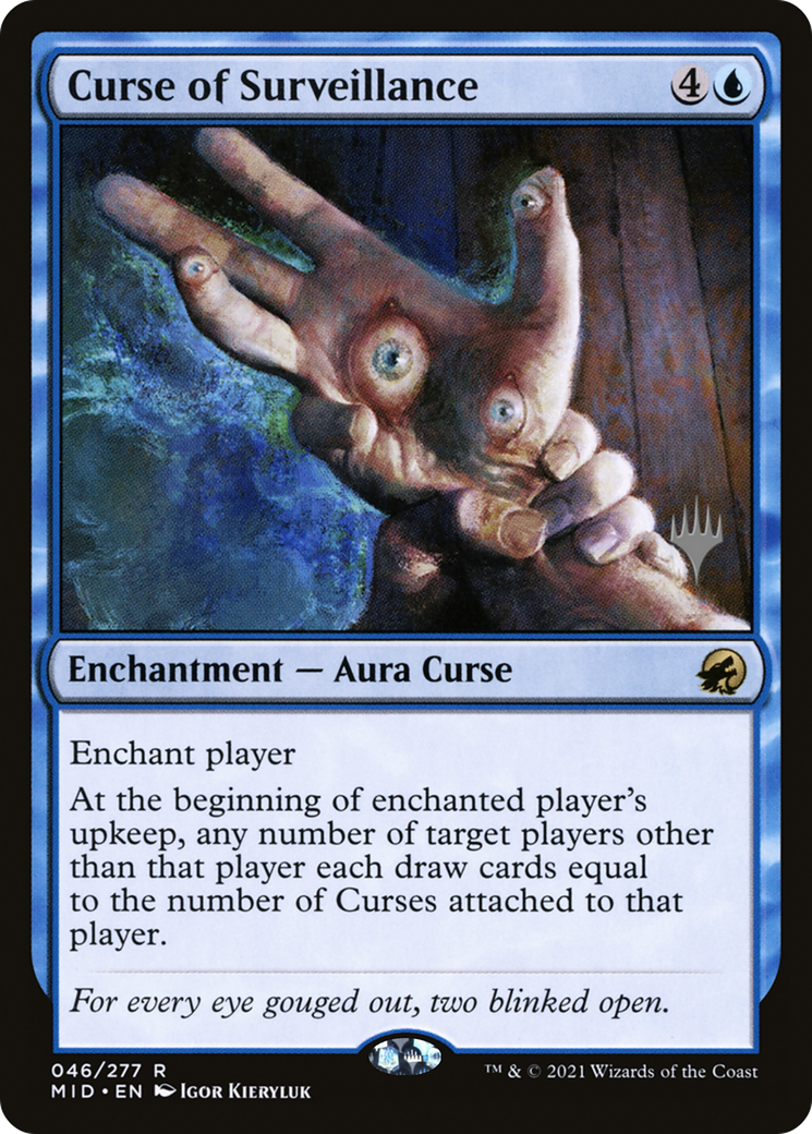 Curse of Surveillance (PPMID-046) [Innistrad: Midnight Hunt Promos] Foil MTG Single Wizards of the Coast