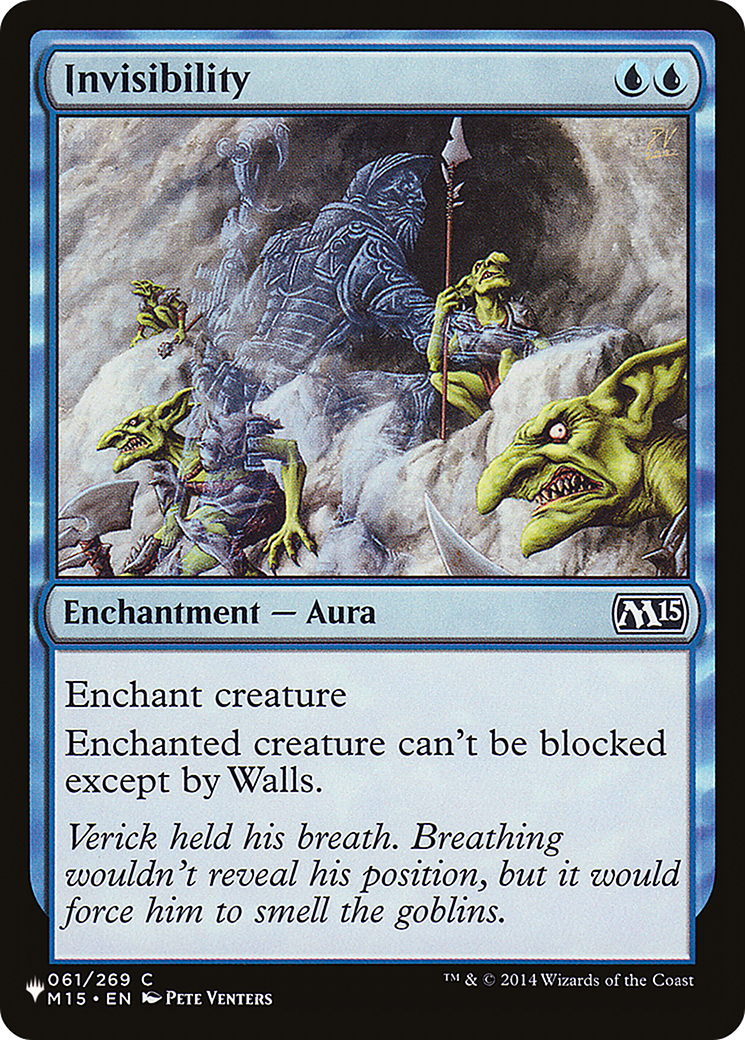Invisibility (PLST-M15-61) [Mystery Booster] The List MTG Single Wizards of the Coast
