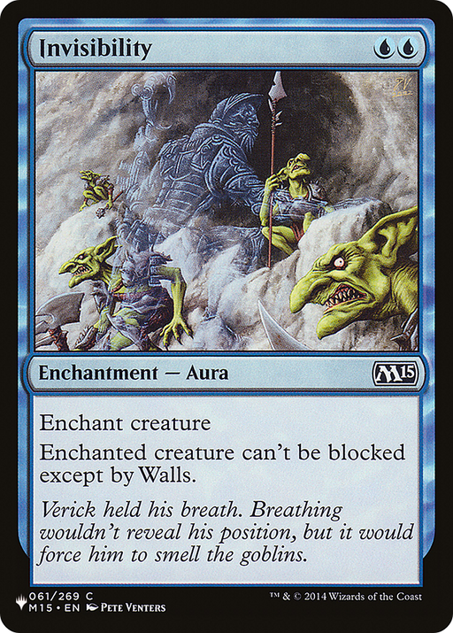 Invisibility (PLST-M15-61) [Mystery Booster] The List MTG Single Wizards of the Coast