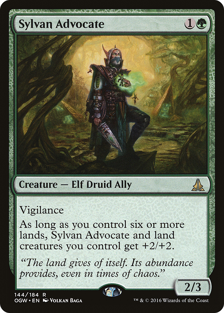 Sylvan Advocate (OGW-144) [Oath of the Gatewatch] MTG Single Wizards of the Coast