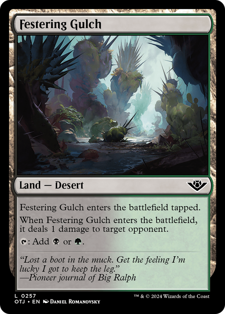 Festering Gulch (OTJ-257) [Outlaws of Thunder Junction] Foil MTG Single Wizards of the Coast