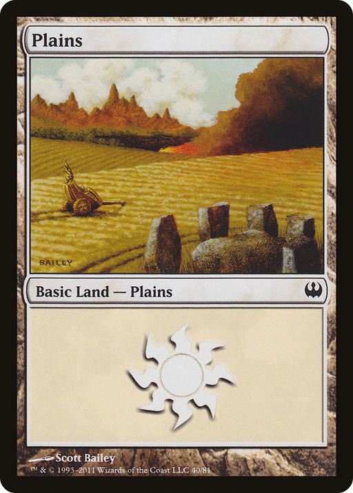 Plains (DDG-040) [Misc] Duel Decks: Knights vs. Dragons MTG Single Wizards of the Coast