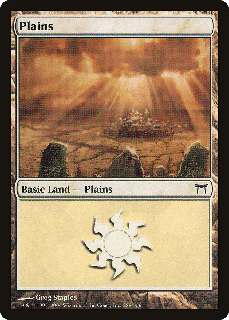 Plains (CHK-288) [Champions of Kamigawa] Foil MTG Single Wizards of the Coast