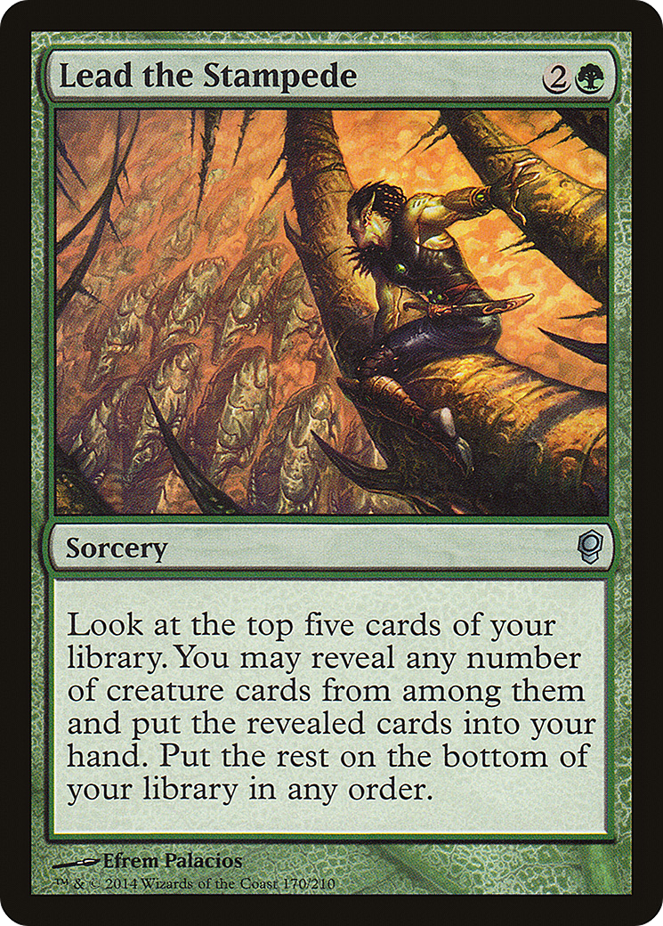 Lead the Stampede (CNS-170) [Conspiracy] Foil MTG Single Wizards of the Coast