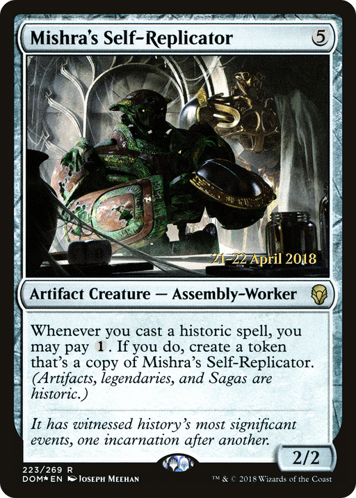 Mishra's Self-Replicator (PRE-223) [Dominaria Promos] Foil MTG Single Wizards of the Coast