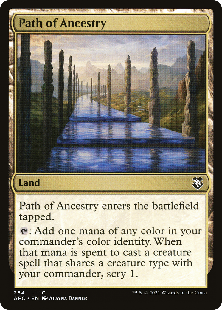 Path of Ancestry (AFC-254) [Forgotten Realms Commander] MTG Single Wizards of the Coast