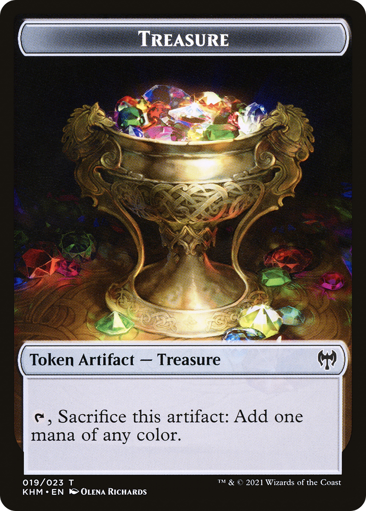 Treasure Token (KHM-019) [Tokens] Kaldheim Tokens MTG Single Wizards of the Coast