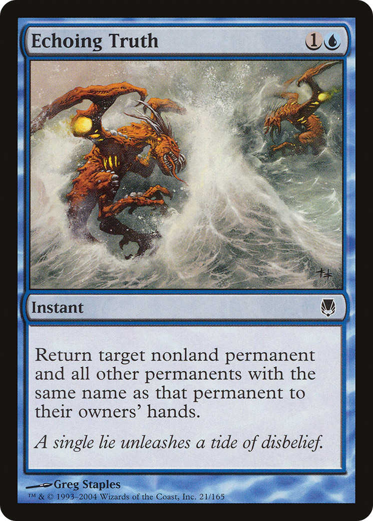 Echoing Truth (DST-021) [Darksteel] MTG Single Wizards of the Coast