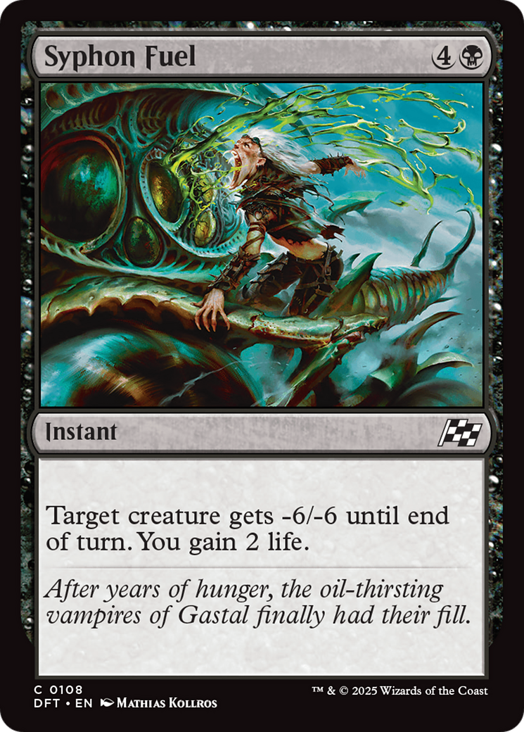 Syphon Fuel (DFT-108) [Aetherdrift] MTG Single Wizards of the Coast