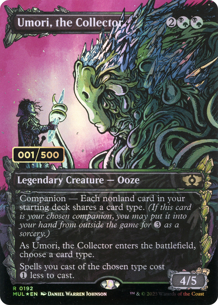Umori, the Collector (Serial Numbered) (MUL-192) [Multiverse Legends] (Showcase) (Borderless) Foil MTG Single Wizards of the Coast