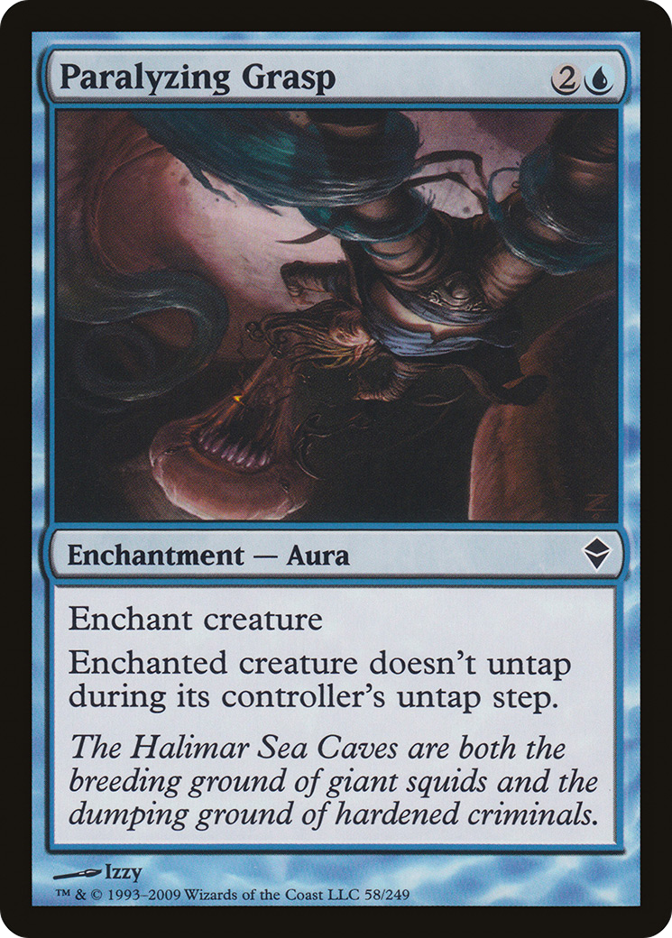 Paralyzing Grasp (ZEN-058) [Zendikar] Foil MTG Single Wizards of the Coast