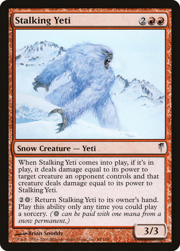 Stalking Yeti (CSP-098) [Coldsnap] MTG Single Wizards of the Coast