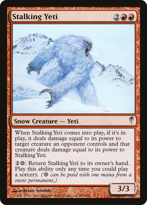 Stalking Yeti (CSP-098) [Coldsnap] MTG Single Wizards of the Coast