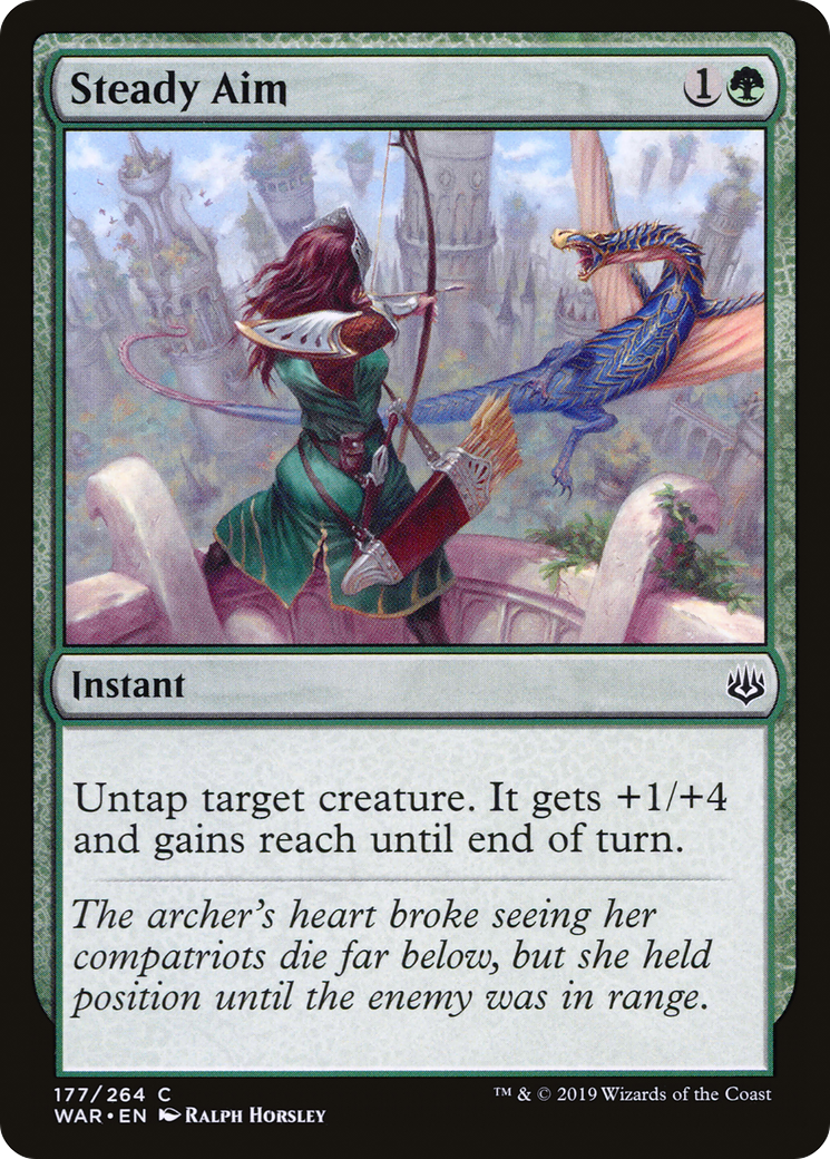 Steady Aim (WAR-177) [War of the Spark] MTG Single Wizards of the Coast