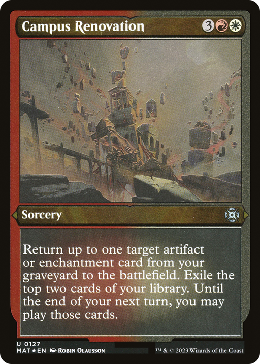 Campus Renovation (MAT-127) [March of the Machine: The Aftermath] Etched Foil MTG Single Wizards of the Coast