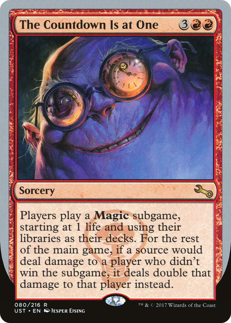 The Countdown Is at One (UST-080) [Unstable] MTG Single Wizards of the Coast