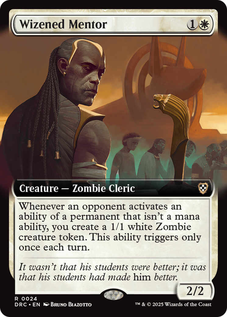 Wizened Mentor (DRC-024) [Commander: Aetherdrift] (Extended Art) MTG Single Wizards of the Coast