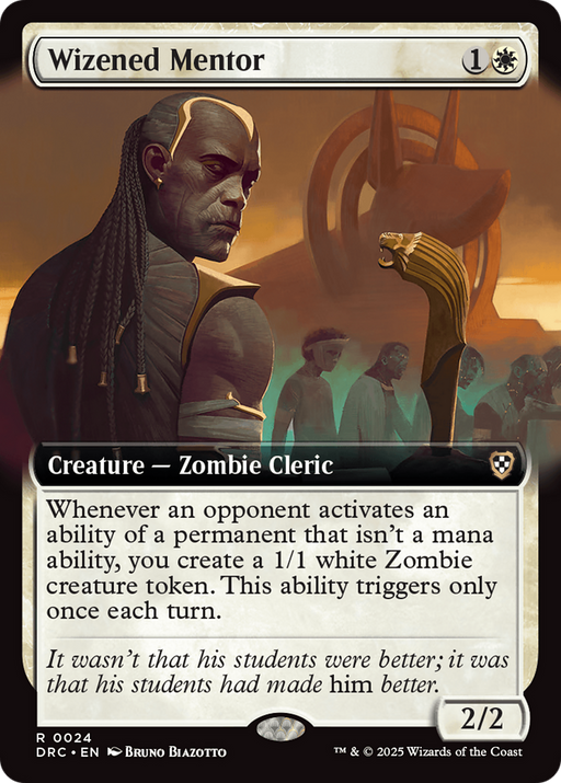 Wizened Mentor (DRC-024) [Commander: Aetherdrift] (Extended Art) MTG Single Wizards of the Coast