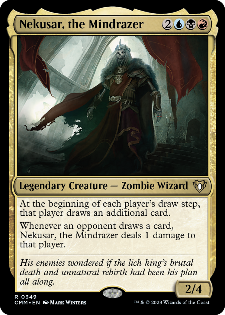 Nekusar, the Mindrazer (CMM-349) [Commander Masters] MTG Single Wizards of the Coast