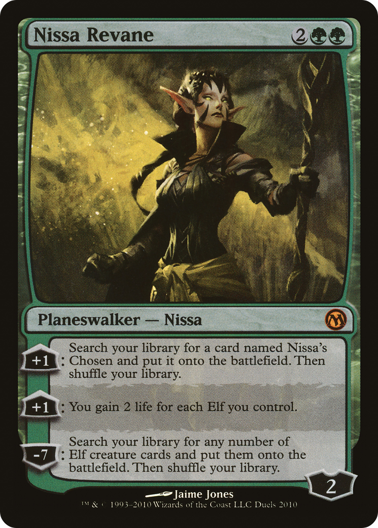 Nissa Revane (MEDIA-DUELS 2010) [Misc] Duels of the Planeswalkers 2010 Promos Foil MTG Single Wizards of the Coast