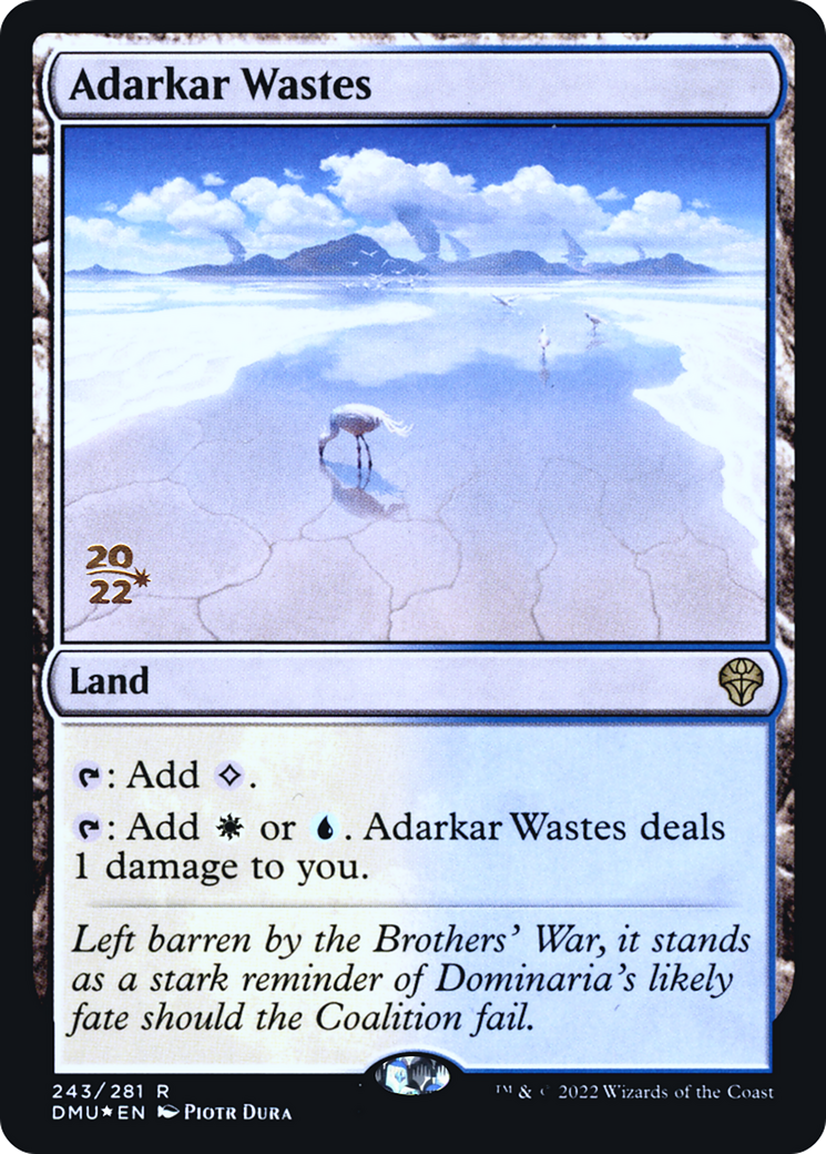 Adarkar Wastes (PRE-243) [Dominaria United Promos] Foil MTG Single Wizards of the Coast