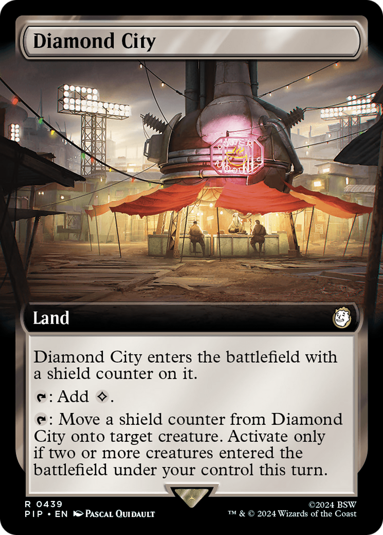 Diamond City (PIP-439) [Fallout] (Extended Art) MTG Single Wizards of the Coast