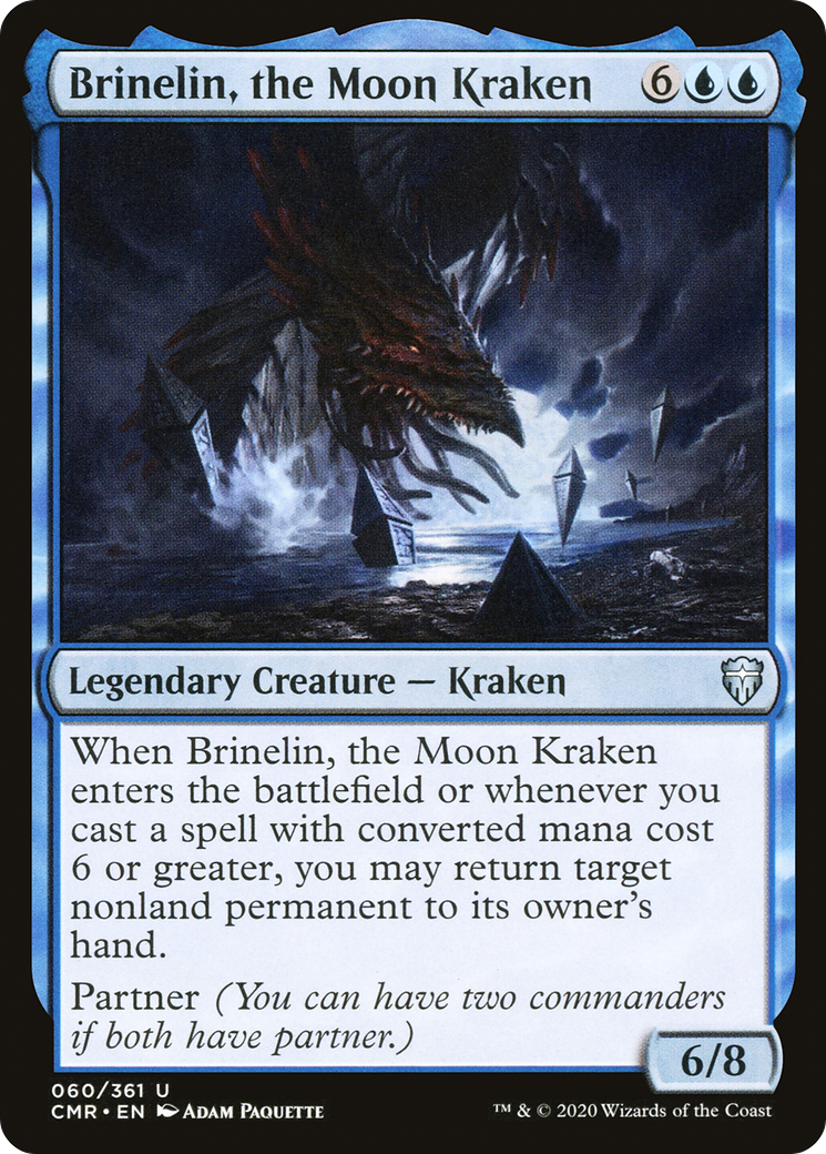 Brinelin, the Moon Kraken (CMR-060) [Commander Legends] Foil MTG Single Wizards of the Coast