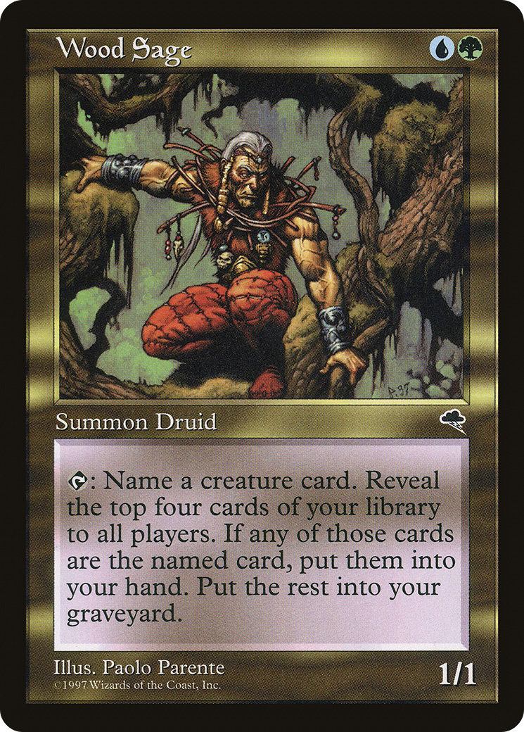 Wood Sage (TMP-275) [Tempest] MTG Single Wizards of the Coast