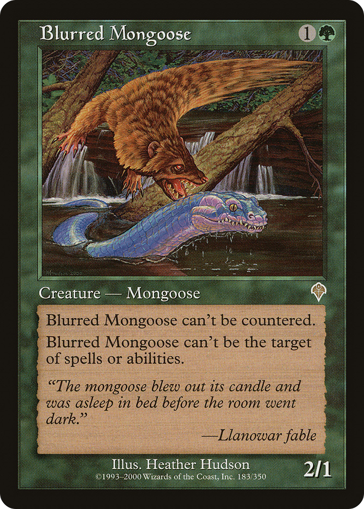 Blurred Mongoose (INV-183) [Invasion] MTG Single Wizards of the Coast