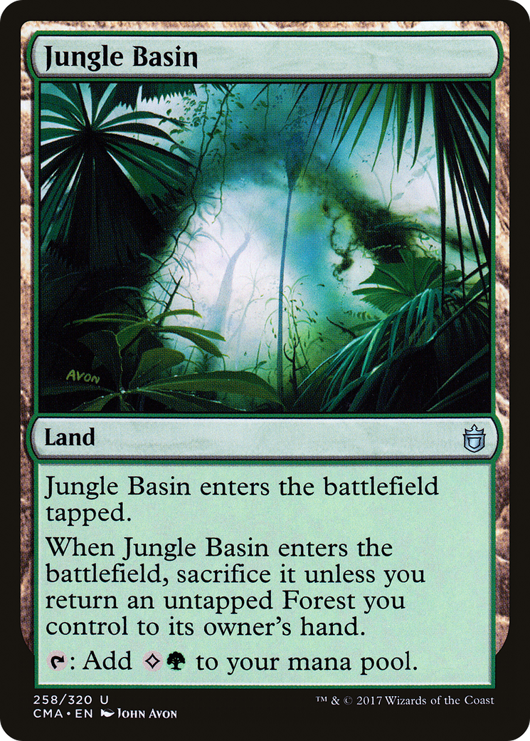 Jungle Basin (CMA-258) [Commander Anthology] MTG Single Wizards of the Coast