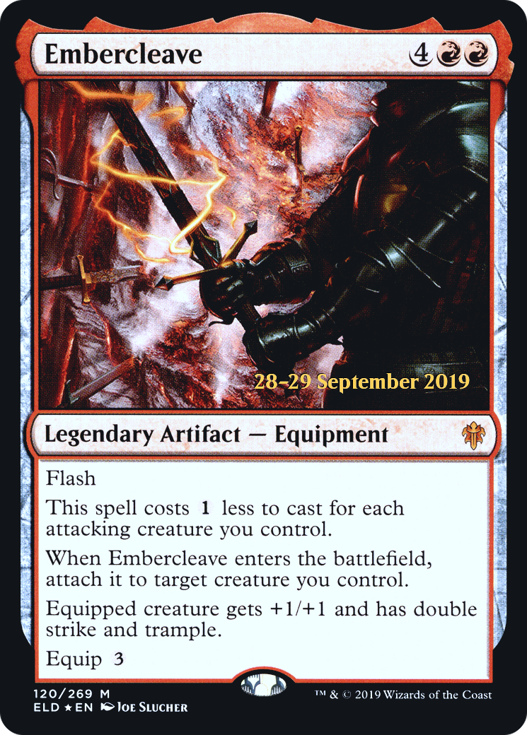 Embercleave (PRE-120) [Throne of Eldraine Promos] Foil MTG Single Wizards of the Coast