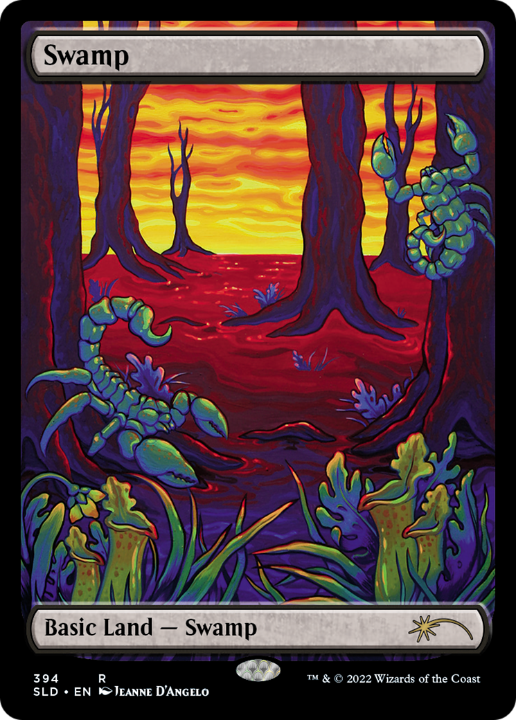 Swamp (394) (SLD-394) [Secret Lair] Drop MTG Single Wizards of the Coast