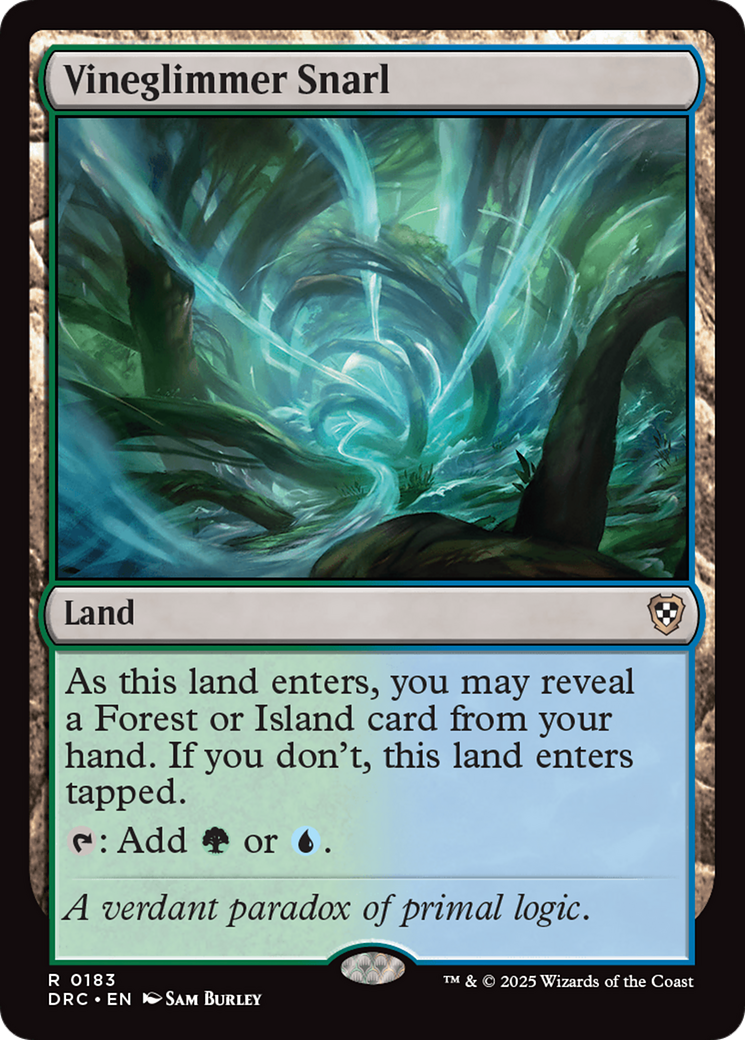 Vineglimmer Snarl (DRC-183) [Aetherdrift Commander] MTG Single Wizards of the Coast