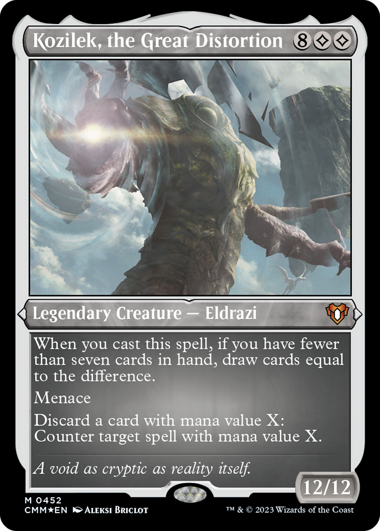 Kozilek, the Great Distortion (CMM-452) [Commander Masters] Etched Foil MTG Single Wizards of the Coast