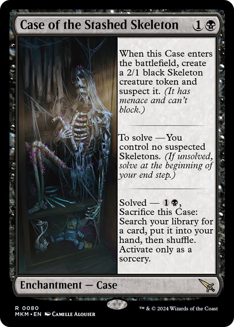Case of the Stashed Skeleton (MKM-080) [Murders at Karlov Manor] Foil MTG Single Wizards of the Coast