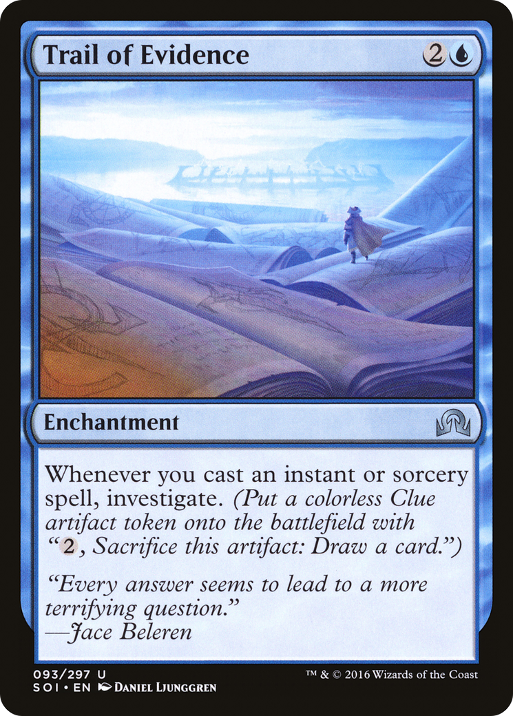 Trail of Evidence (SOI-093) [Shadows over Innistrad] Foil MTG Single Wizards of the Coast